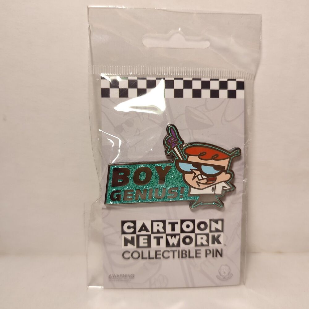 Dexter's Labratory Boy Genius Enamel Pin Official Cartoon Network Metal Badge
